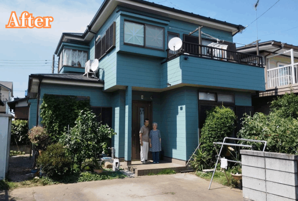 杉戸町塗装後の住宅