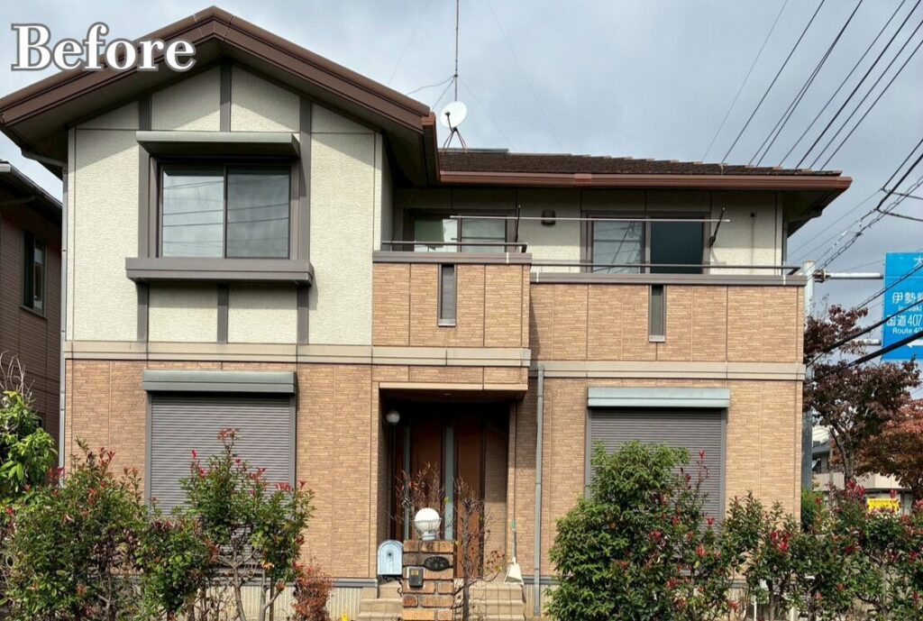 杉戸町サイディング外壁塗装before